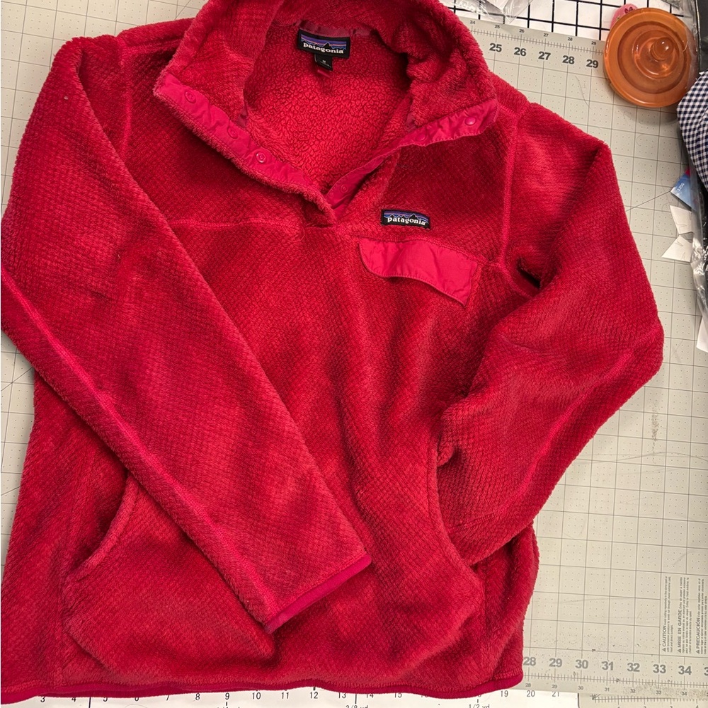 Patagonia Bright Red Fleece Pullover